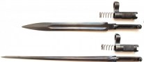 Сравнение штыков СКС  с ножевидным и игольчатым клинком.