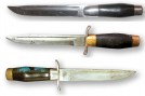 Различные варианты ножа армейского предположительно изготовленные в Ленинграде.