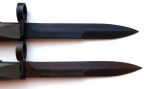  два цвета покрытия клинка, черного или сливового