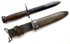 Штык-нож экспортный, М4 образца 1944 года к самозарядному карабину М1.